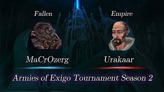 MaCrOzerg vs Urakaar - Armies of Exigo Tournament Season 2