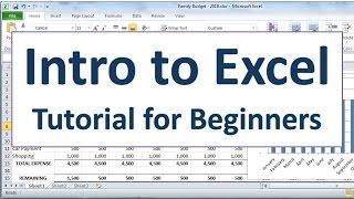 Intro to Excel - Tutorial for Beginners - for PC computers
