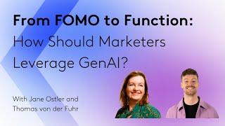 How Should Marketers Leverage GenAI?