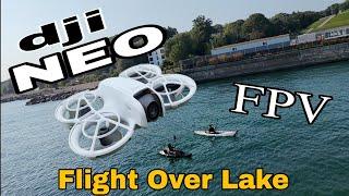 Best Dji NEO - FPV Flight Over Lake! (Goggles 3 + Motion Controller 3)