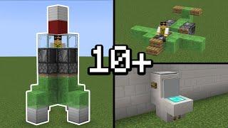 10+ WORKING Redstone Build Hacks in Minecraft!