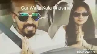 TheAzureGuy Dancing in car with #BlackShades #kalachasma #baarbaardekho