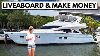 LIVE ON THIS YACHT!  $399,000 2005 Marquis 59 Affordable Liveaboard Yacht - Home Tour