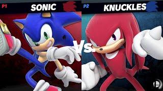 Sonic vs Knuckles in Super Smash Bros Ultimate