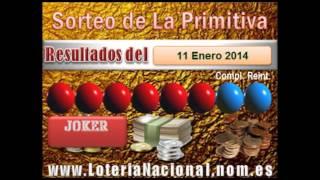 Primitiva resultados del Sabado 11 de Enero de 2014