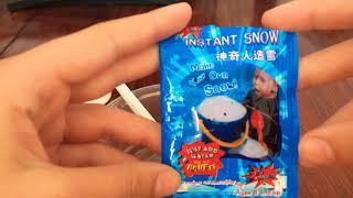 ДЕЛАЮ СЛАЙМ ИЗ СНЕГА INSTANT SNOW ️ Хороший клауд или плохой?! Проверка с Lesa Ostr