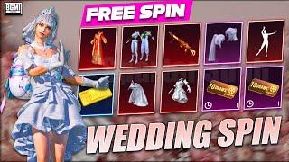 TRICK TO DO FREE BGMI WEDDING LUCKY SPIN || GET OG WEDDING SET & MYTHIC MK14.