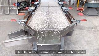 Chemical fertilizer linear vibrating screen