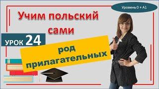 Род прилагательных в польском языке  Самоучитель польского языка  Урок 24