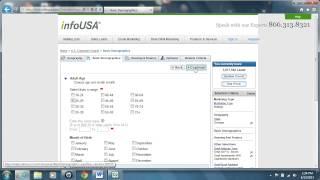 How to Run a Consumer Search in InfoUSA