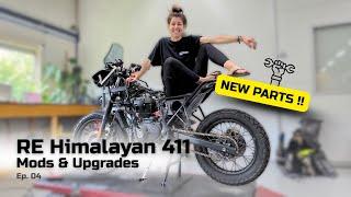 Royal Enfield Himalayan 411 Mods | Ep. 4 – New PARTS arrived!