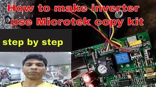 How to make inverter use Microtek copy kit step by step