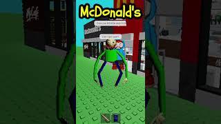 MONSTROSITY VISITS MCDONALDS #baldisbasicsplus #roblox #baldisbasic