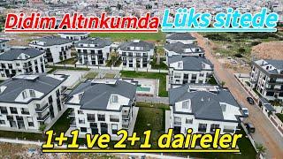 DİDİM ALTINKUMDA HAVUZLU VE GÜVENLİKLİ LÜKS SİTEDE SATILIK 1+1 VE 2+1 DAİRE