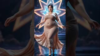 from a chubby-dancer-bird of paradise-model woman #shorts #agt #ai #model #dance #magic #kpop #show