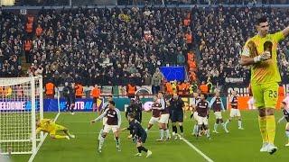 LAST MINUTE GOAL RULED OUT, MARTINEZ WITH A SUPERB SAVE TO KEEP A POINT.ASTON VILLA VS JUVENTUS VLOG