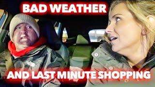 HAIL, WIND STORM, & LAST MINUTE CHRISTMAS SHOPPING | Vlogmas Day 23 | Family 5 Vlogs