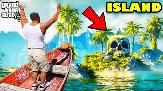 Franklin Found Mysterious Secret Island And Become Rich In GTA 5 | SHINCHAN and CHOP