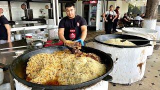 Traditional taste of Uzbek National pilaf l OSH CITY in Tashkent