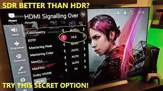 LG OLED Secret Menu - HLG Better Than SDR Or Even Native HDR10?