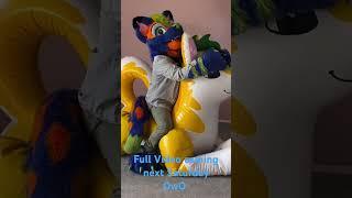 Puffypaws Yellow Husk ride #inflatable #furry #furries #fursuiters #fursuit