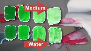How to use acrylic medium for better flow and transparency.