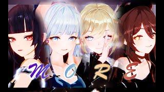 【Genshin Impact MMD／4K／60FPS】Yunjin & Ayaka & Barbara & Hu Tao【MORE】