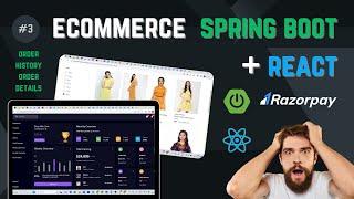 Build A E Commerce Full Stack Website With React.js And Spring Boot | Order Page, Order Details #3