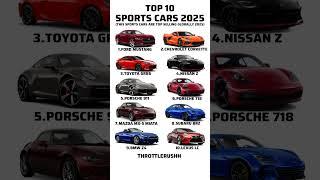 TOP 10 SPORTS CAR #sportscar #dragrace #lexus #mustang #bmw #mazda #nissan #toyota #porsche #z4 #car