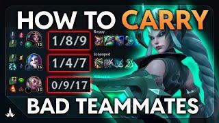 How I HARD Carried with 3 LOSING TEAMMATES