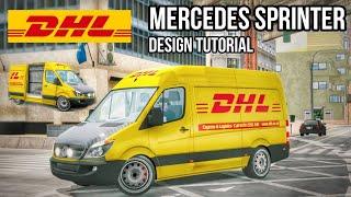 Mercedes Sprinter DHL Livery Tutorial | Car Parking Multiplayer