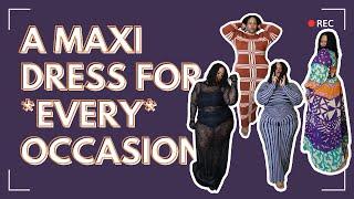 12 Stunning Plus Size Maxi Dresses | Fashion Nova Curve & Ofuure | Try-On Haul | Plus Size Fashion