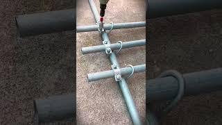 creative ideas for making stairs using iron pipes #shorts