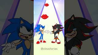 Funny Epic Challenge! New Kiss Run Sonic vs Shadow #SonicTheHedgehog #sonic