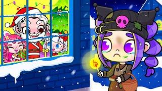 Disabled Girl Was Adopted By Santa Claus Part 1 | My Melody, Kuromi, Hello Kitty And Friends