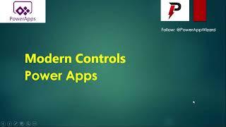 Modern Controls in PowerApps