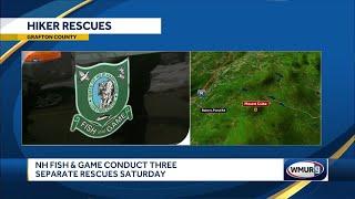 NH Fish & Game conduct three separate rescues on Saturday