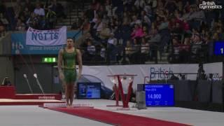 Reiss Beckford Vault 1 Men's Masters 2017 British Gymnastics Championships