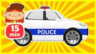 A police car for kids. Vehicles for kids & cars for kids. Car cartoons & Dr McWheelie.