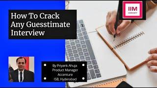 How to Crack Any Guesstimates Interview