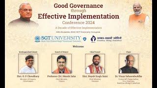 Good Governance through Effective Implementation | SGT University