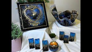 Resin on Glass Picture Frame, Heart mould & Positive Affirmations - The Royal Collections