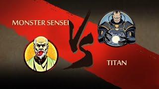 Shadow fight2 Monster Sensei Vs Titan ️