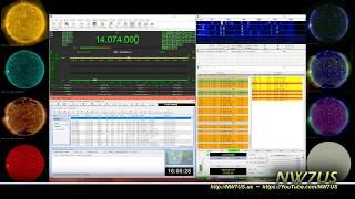 Demonstration of FT8 with Ham Radio Deluxe Logging