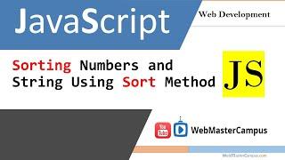 JavaScript sorting numbers and string using sort method