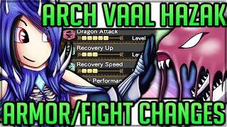 Arch Tempered Vaal Hazak - Fight Changes + Armor Review + New Layered Armor  - Monster Hunter World!