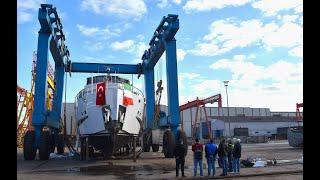 NEW MODERN TRAWLER YACHT from SES SHIPYARD Launching and Interior Walkthrough.