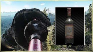 BOTTLE OF TARKOVSKAYA VODKA DRINKING ANIMATION IN ESCAPE FROM TARKOV EFT - 12.12