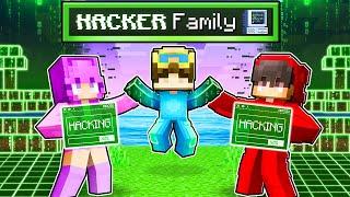 Adopted By A HACKER FAMILY In Minecraft!