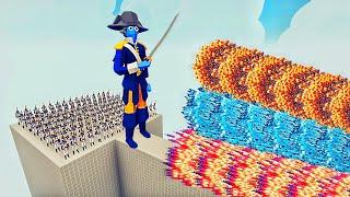 100x NAPOLEON ARMY + GIANT NAPOLEON BONAPARTE vs EVERY GOD - Totally Accurate Battle Simulator TABS